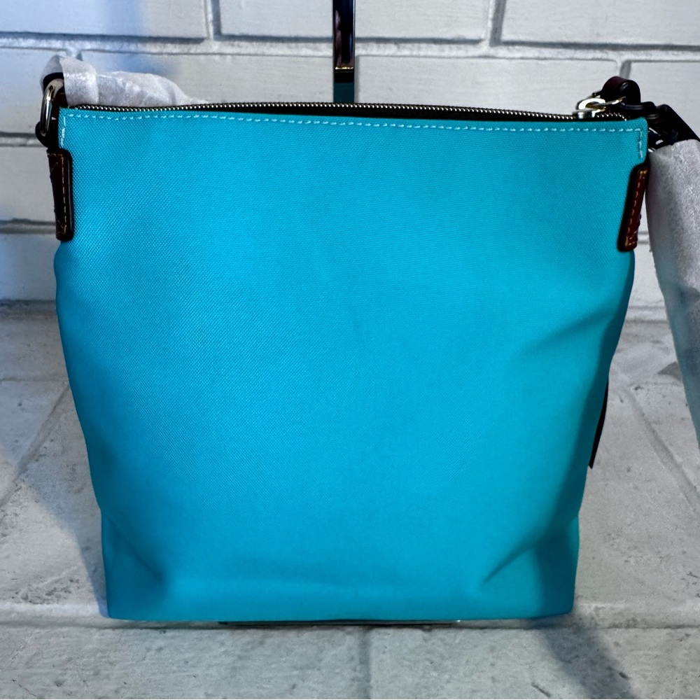 NWT Dooney & Bourke Nylon Crossbody with Leather Strap - Mint Color - Picture 3 of 16